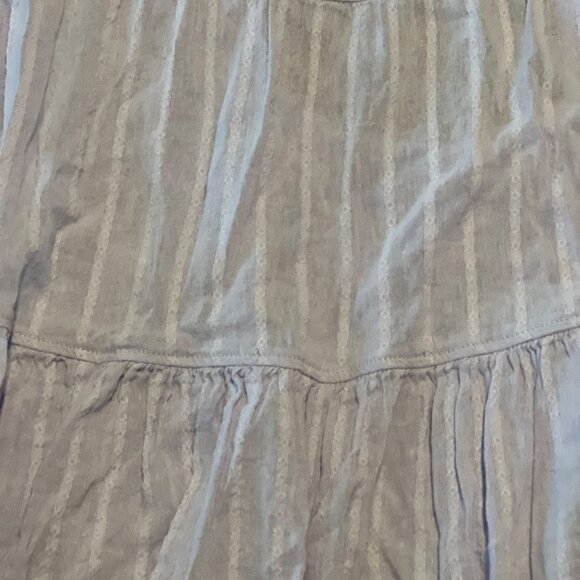 American Eagle Babydoll tiered open Back Boho Bohemian Blue top Size XL - Picture 7 of 8